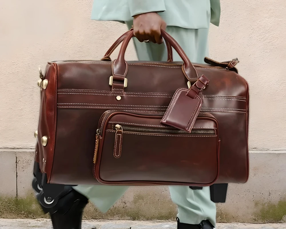 leather carry on bags