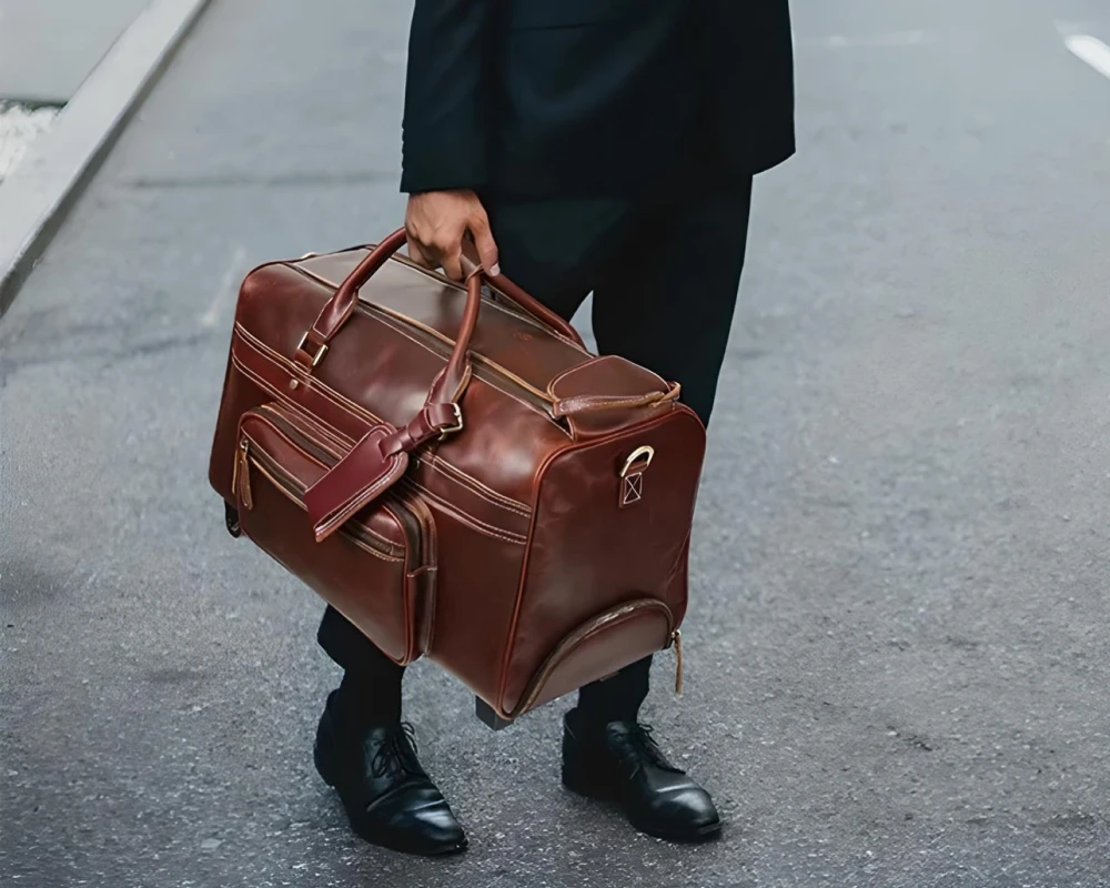 leather carry on bags