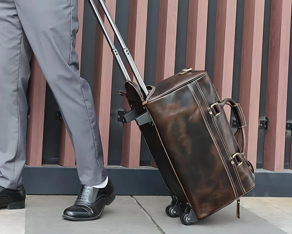 best leather carry on
